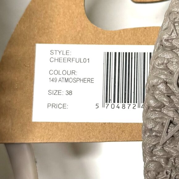 Ilse Jacobsen Cheerful Flip-Flops Glitter in Atmosphere Gray Size 8 NWT - Picture 4 of 5